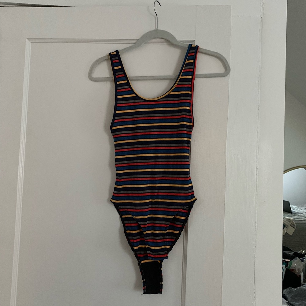 Urban Outfitters rainbow striped bodysuit
